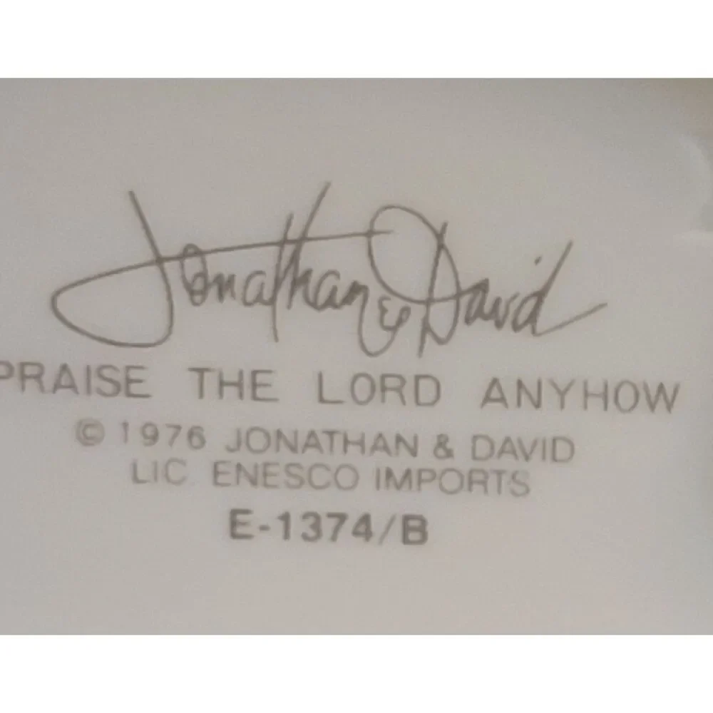 A Boy & His Dog Porcelain Figurine Jonathan‎ & David 1978